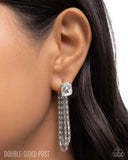 Cascading Collection - White - Paparazzi Accessories - Earring - Jewelry with Erin Binford