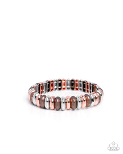 Multicolored Meeting - Copper - Paparazzi Accessories - Bracelet - Jewelry with Erin Binford
