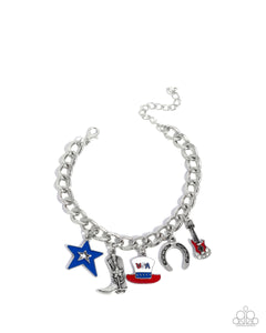 All-American Adornment - Red - Paparazzi Accessories - Bracelet - Jewelry with Erin Binford