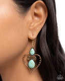 Selfless Stones - Gold - Paparazzi Accessories - Earring - Jewelry with Erin Binford