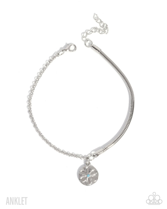 Glistening Growth - Blue - Paparazzi Accessories - Anklet