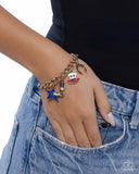 All-American Adornment - Gold - Paparazzi Accessories - Bracelet - Jewelry with Erin Binford