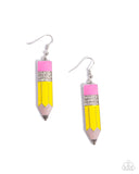 Iconic Institution - Yellow - Paparazzi Accessories - Earring - Jewelry with Erin Binford