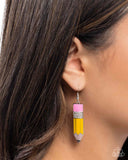 Iconic Institution - Yellow - Paparazzi Accessories - Earring - Jewelry with Erin Binford