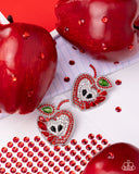 Apple for the Teacher - Red - Paparazzi Accessories- Earring - Jewelry with Erin Binford