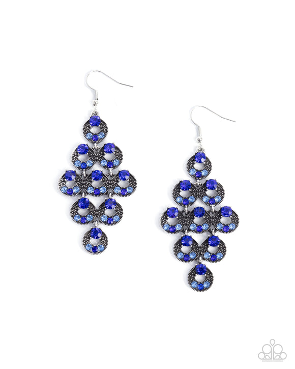 Find Your Sparkle - Blue - Paparazzi Accessories - Earring