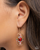 Sit and Stare - Red - Paparazzi Accessories - Earring - Jewelry with Erin Binford