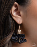 Blossoming Boardroom - Black - Paparazzi Accessories - Earring - Jewelry with Erin Binford