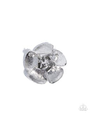 Festive Flourish - White - Paparazzi Accessories -Brooch - Jewelry with Erin Binford