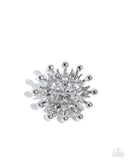 Pearly Prologue - White - Paparazzi Accessories - Brooch - Jewelry with Erin Binford