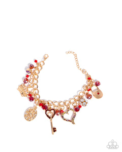Queen of the Party - Red - Paparazzi Accessories - Bracelet - Jewelry with Erin Binford