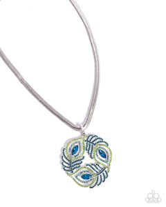 Peacock Patchwork - Multi - Paparazzi Accessories - Necklace - Jewelry with Erin Binford