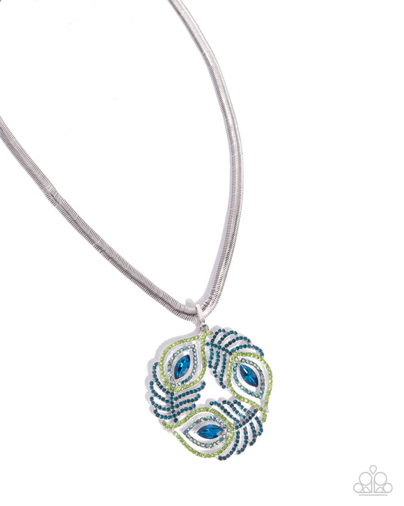 Peacock Patchwork - Multi - Paparazzi Accessories - Necklace - Jewelry with Erin Binford