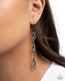 Teardrop Tenure - Brass - Paparazzi Accessories - Earring