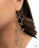 Star-Crossed Success - Gold - Paparazzi Accessories - Earring - Jewelry with Erin Binford