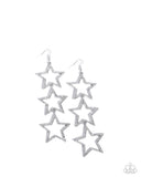 Star-Crossed Success - White - Paparazzi Accessories - Earring - Jewelry with Erin Binford