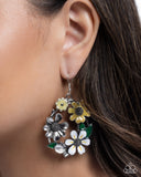 Wreathed Weekday - Yellow - Paparazzi Accessories - Earring - Jewelry with Erin Binford