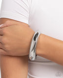 Sleek Sojourn - Silver - Paparazzi Accessories - Bracelet - Jewelry with Erin Binford