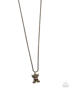 Highland Hero - Brass - Paparazzi Accessories- Necklace - Jewelry with Erin Binford