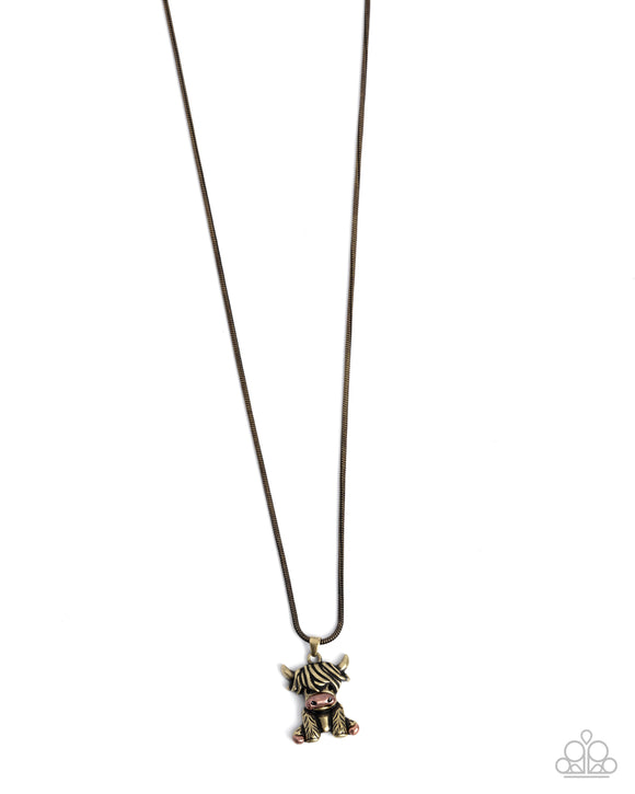 Highland Hero - Brass - Paparazzi Accessories- Necklace - Jewelry with Erin Binford