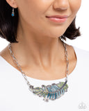 Fancy Feather - Blue - Paparazzi Accessories - Necklace - Jewelry with Erin Binford