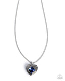 Heartfelt Honor - Blue - Paparazzi Accessories - Necklace - Jewelry with Erin Binford
