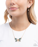Dragonfly Direction - Gold - Paparazzi Accessories - Necklace - Jewelry with Erin Binford
