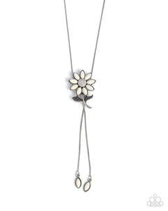 Floral Fidelity - White - Paparazzi Accessories - Necklace - Jewelry with Erin Binford