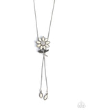 Floral Fidelity - White - Paparazzi Accessories - Necklace - Jewelry with Erin Binford