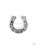 Horseshoe Horizon - Blue - Paparazzi Accessories- Brooch - Jewelry with Erin Binford