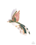 Hummingbird Homage - Green - Paparazzi Accessories - Brooch - Jewelry with Erin Binford