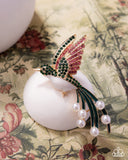 Hummingbird Homage - Green - Paparazzi Accessories - Brooch - Jewelry with Erin Binford