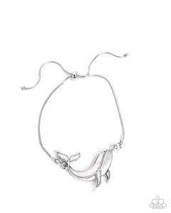 Whimsical Whale - Silver - Paparazzi Accessories - Bracelet - Jewelry with Erin Binford
