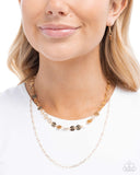 Dominant Discs - Gold - Paparazzi Accessories - Necklace