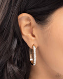 Encased Elevation - Gold - Paparazzi Accessories - Earring - Jewelry with Erin Binford