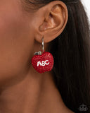 Adorable ABCs - Red - Paparazzi Accessories - Earring - Jewelry with Erin Binford