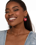 Adorable ABCs - Red - Paparazzi Accessories - Earring - Jewelry with Erin Binford