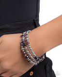 Fresh Fantasy - Purple - Paparazzi Accessories - Bracelet - Jewelry with Erin Binford