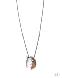 Porcupine Pizzazz - Brown -Paparazzi Accessories - Necklace - Jewelry with Erin Binford
