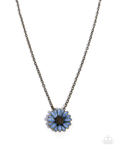 Parisian Posy - Brass - Paparazzi Accessories - Necklace