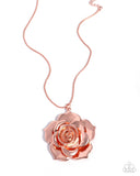 Restful Rose - Copper - Paparazzi Accessories - Necklace
