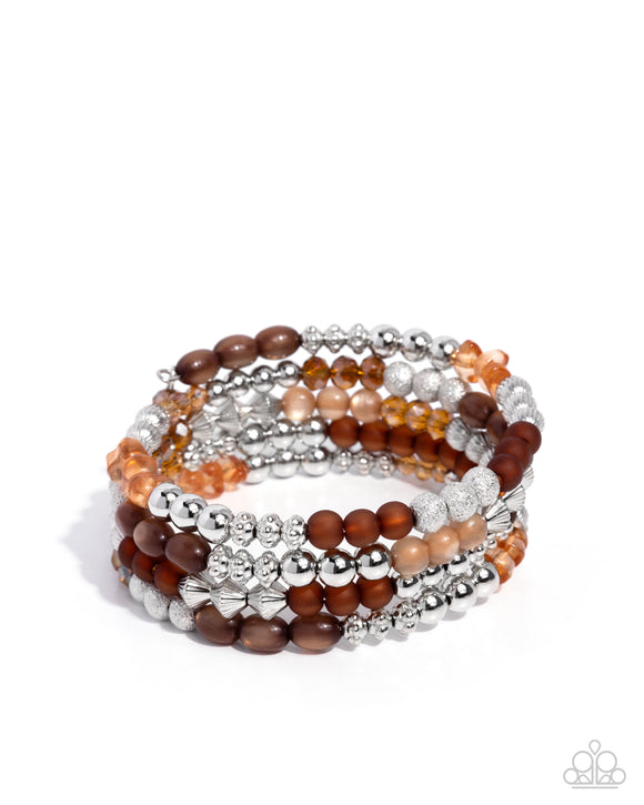 Colorful Compromise - Brown - Paparazzi Accessories - Bracelet