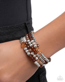 Colorful Compromise - Brown - Paparazzi Accessories - Bracelet