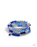 Colorful Compromise - Blue - Paparazzi Accessories - Bracelet