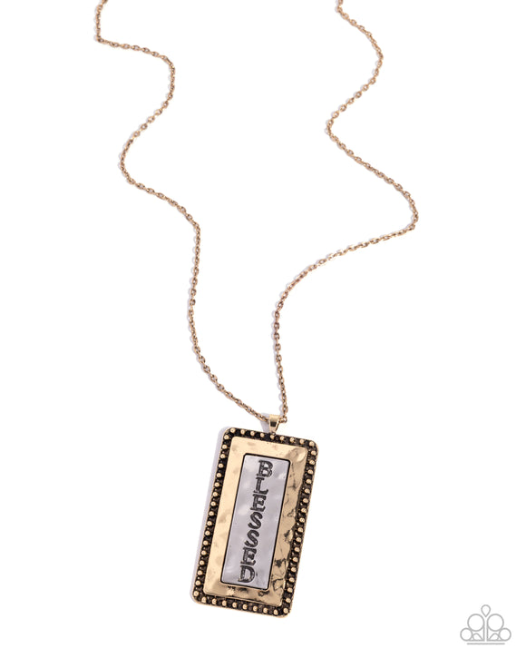 Bountifully Blessed - Gold - Paparazzi Accessories - Neckace
