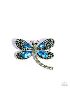 Divine Dragonfly - Green - Paparazzi Accessories - Brooch - Jewelry with Erin Binford