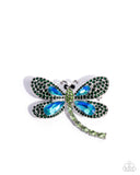 Divine Dragonfly - Green - Paparazzi Accessories - Brooch - Jewelry with Erin Binford