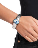 Oval Obsession - Blue - Paparazzi Accessories - Bracelet