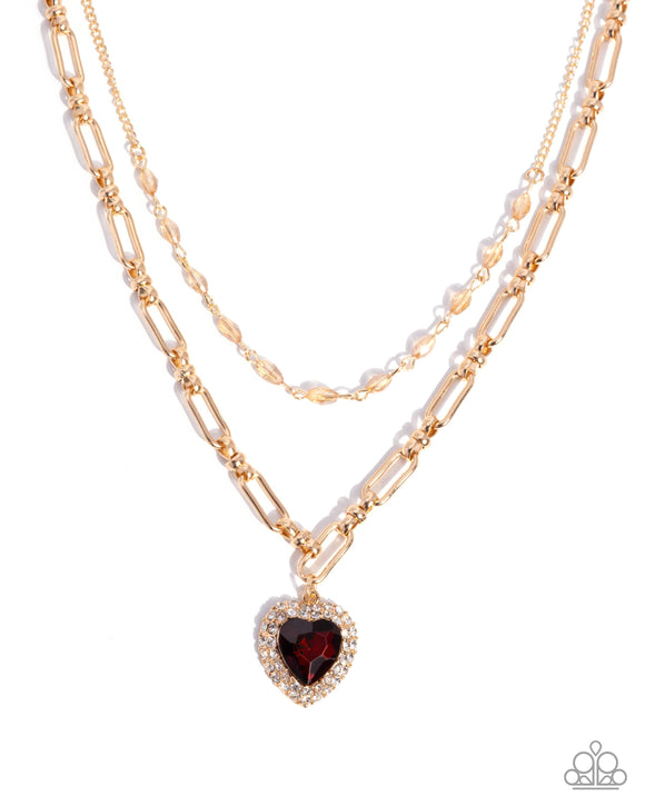 Match Made In HAUTE - Brown - Paparazzi Accessories - Necklace