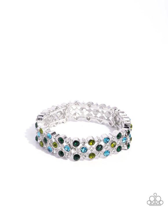 Ladylike Lattice - Green - Paparazzi Accessories - Bracelet - Jewelry with Erin Binford